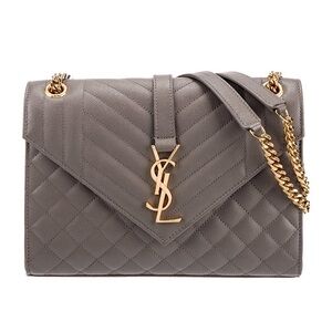 Rare Color🔥Saint Laurent Medium Envelope bag Triquilt YSL envelope crossbody bag